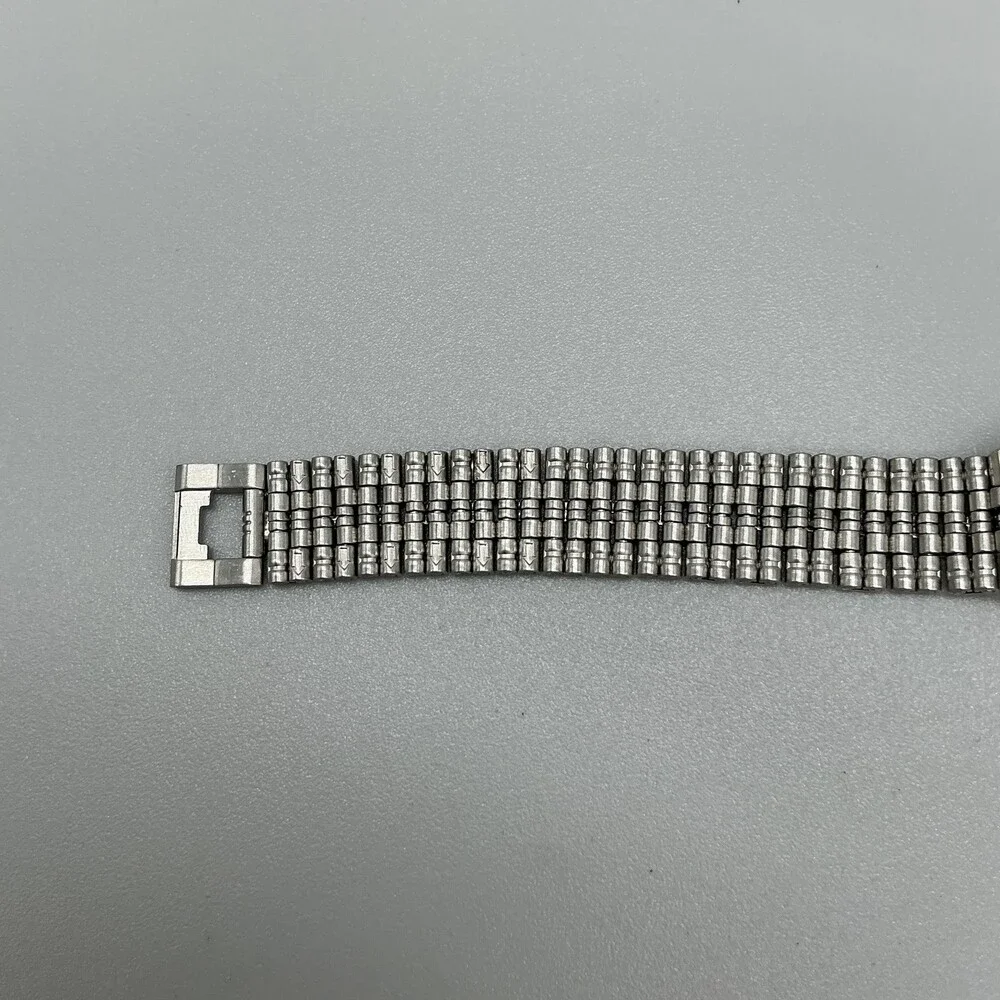 Bulova Womens Watch 24mm White Dial Two Tone Stainless Date New Battery 7.75
